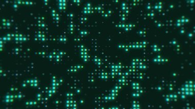 Dijital arka plan. Çok renkli kareler ve noktalar. Soyut. Gradyan arkaplan.