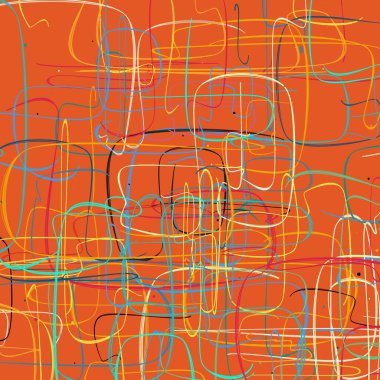 Soyut çizgi sanatı. Sancak biçimi. Renkli. Ressam. Şablon. Mezuniyet geçmişi. İpi oynat. Dalga.