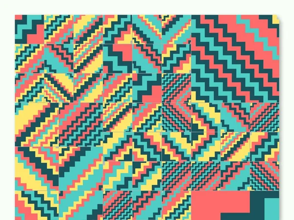 Abstract Vierkant Driehoek Kunst Banner Formaat Kleurrijk Schilder Patroon Gradiënt — Stockfoto