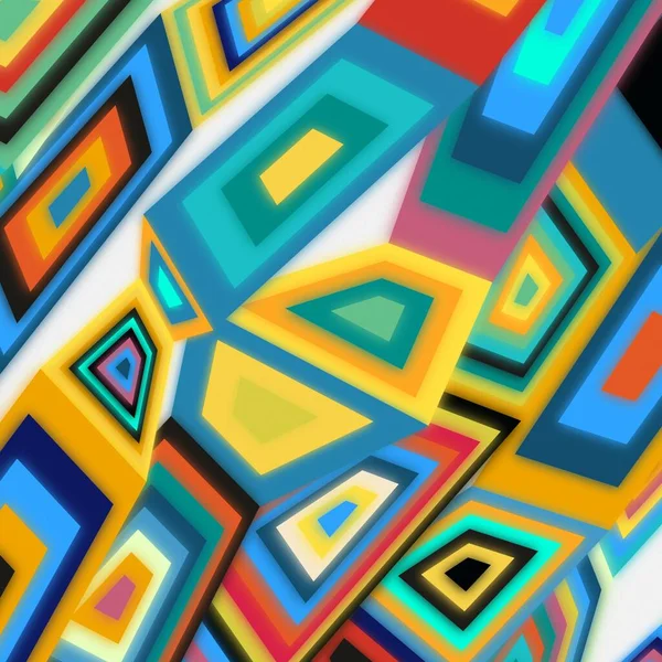 Streszczenie Kwadratu Sztuki Trójkąta Format Sztandaru Kolorowe Malarz Wzór Gradientowe — Zdjęcie stockowe