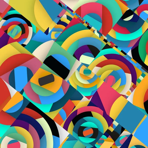 Soyut kare ve üçgen sanat. Sancak biçimi. Renkli. Ressam. Şablon. Mezuniyet geçmişi. İpi oynat. Dalga.