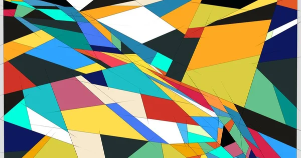 Arte Abstracto Cuadrado Triangular Formato Banner Colorido Pintor Patrón Gradiente —  Fotos de Stock