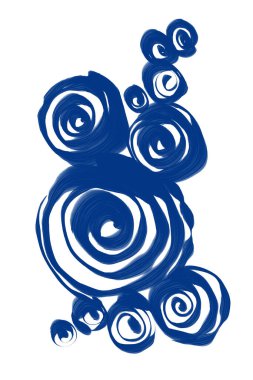 Soyut resim, mavi sanat, modern minimalist geometrik daireler duvar dekoru baskıları. Bohem tarzı soyut. Duvar sanatı ev dekorasyonu. Zarif duvar posterleri, kapaklar..