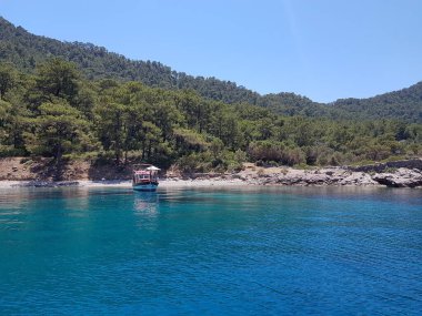 Marmaris Türkiye 'de güzel deniz