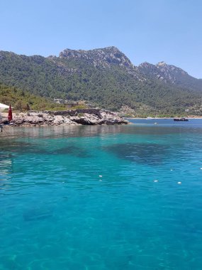 Marmaris Türkiye 'de güzel deniz