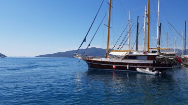 Marmaris Türkiye 'de güzel deniz