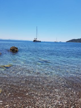 Marmaris Türkiye 'de güzel deniz