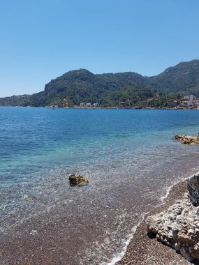 Marmaris Türkiye 'de güzel deniz