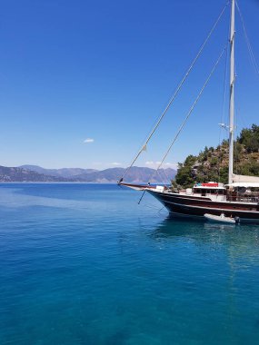 Marmaris Türkiye 'de güzel deniz
