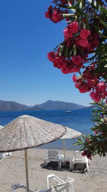 Marmaris Türkiye 'de güzel deniz