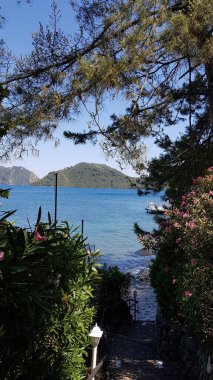 Marmaris Türkiye 'de güzel deniz