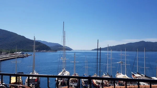 Marmaris Türkiye 'de güzel deniz