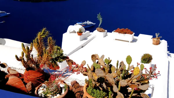 Picturesque Charming Island Santorini — стокове фото