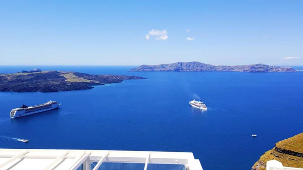 Malownicza Urokliwa Wyspa Santorini — Zdjęcie stockowe