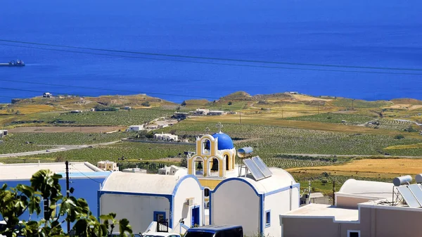 Het Pittoreske Charmante Eiland Santorini — Stockfoto