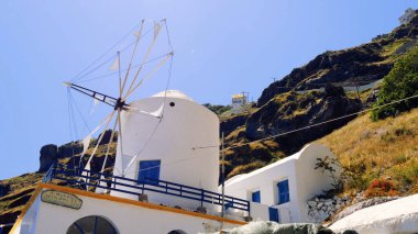 Santorini adasının güzel manzarası