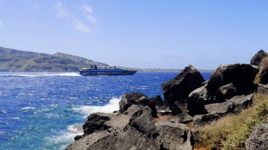 Deniz kıyısının güzel manzarası