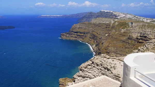 Santorini Adasının Manzarası — Stok fotoğraf