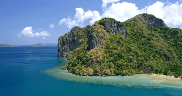 Bela Praia Tropical Com Lagoa Azul Tailândia — Fotografia de Stock