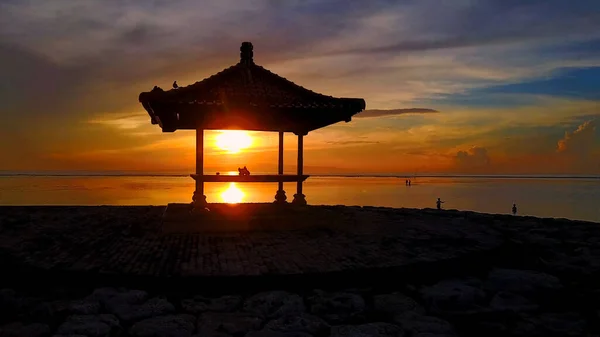 Hermoso Atardecer Sobre Mar — Foto de Stock