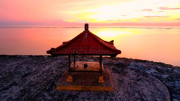 Hermoso Atardecer Sobre Mar — Foto de Stock