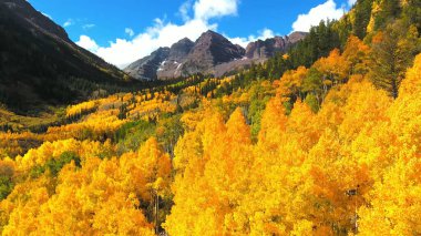 Güzel sonbahar manzarası dağlarda