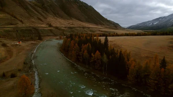 Wunderschöne Landschaft Mit Fluss Und Wald — Stockfoto