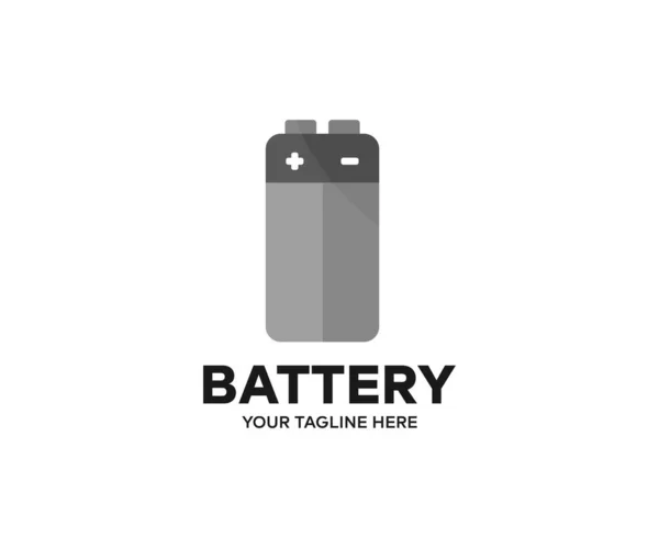 Diseño Del Logotipo Batería Acumulador Diseño Vectores Energía Carga Inalámbrica — Archivo Imágenes Vectoriales