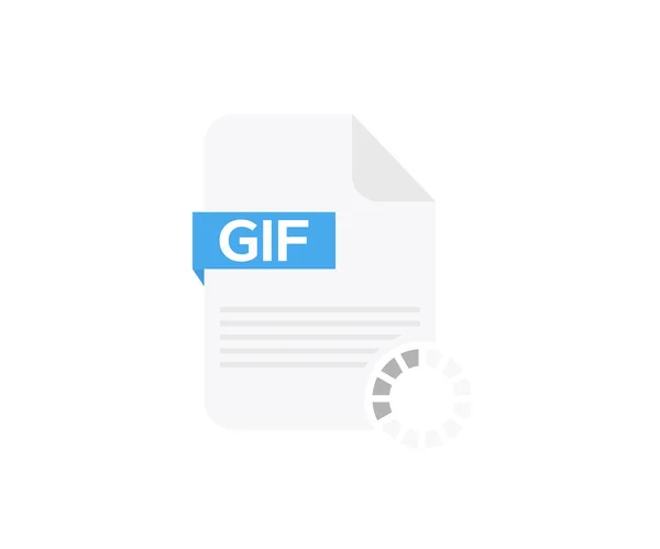 Gif File Logo Design Document Downloading Concept Arrow Downloading Simple — Vector de stock