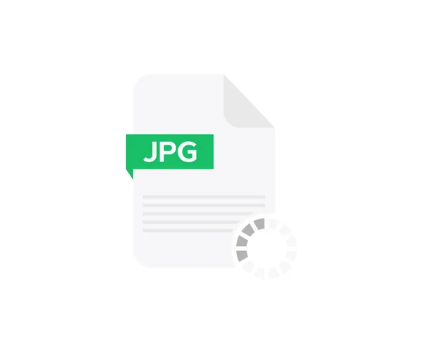 Jpg File Logo Design Document Downloading Concept Arrow Downloading Simple — Vector de stock