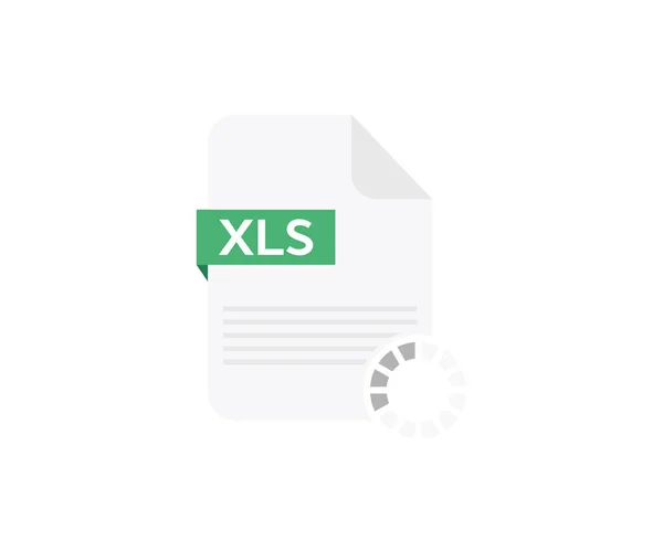 Diseño Del Logotipo Del Archivo Xls Descargar Botón Xls Diseño — Vector de stock