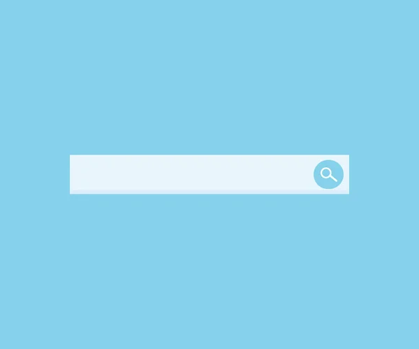 Search Browser Bar Magnifier Button Logo Design Minimal Search Bar — Διανυσματικό Αρχείο