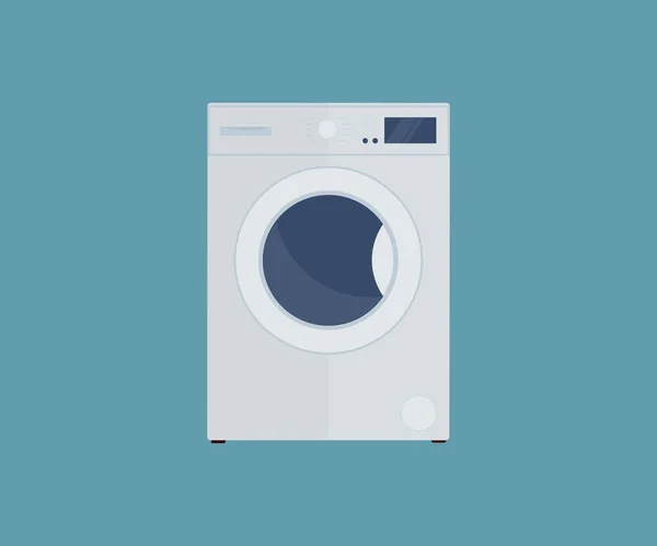Washing Machine Logo Design Quality Design Element Editable Stroke Clothes — ストックベクタ