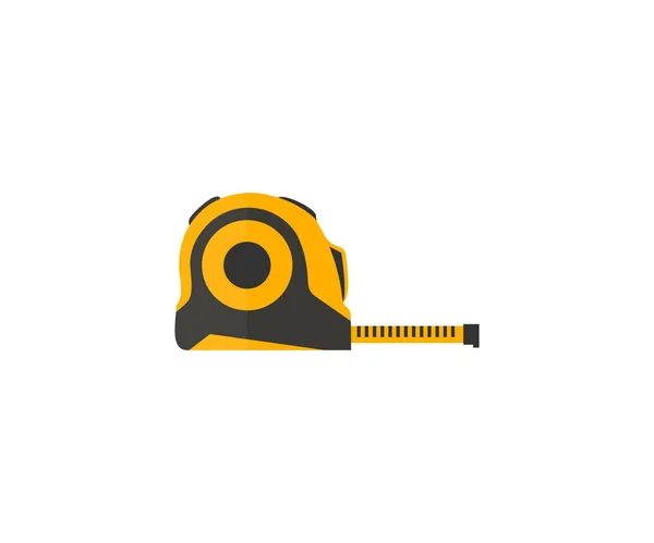 Tape Measure Yellow Tape Measure Logo Design Ruler Tape Measure —  Vetores de Stock