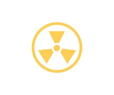 Danger yellow vector signs. Radiation sign, Biohazard sign, Toxic sign logo design. Symbol of radioactive threat alert vector design and illustration.