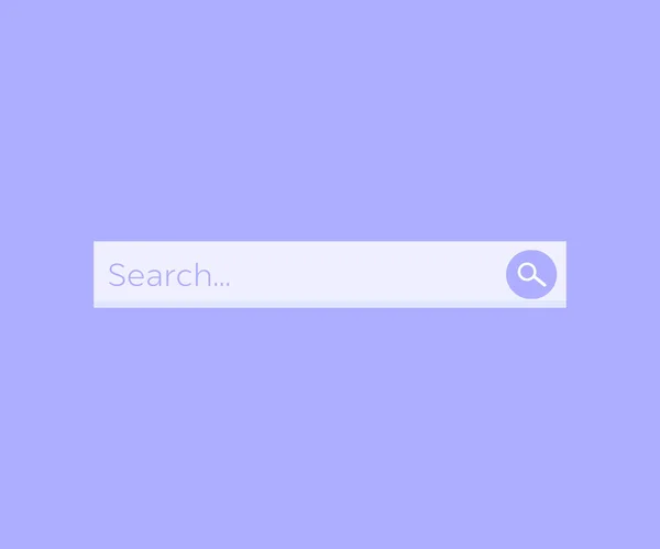 Violet Search Bar Frame Magnifier Logo Design Web Page Internet — Vettoriale Stock