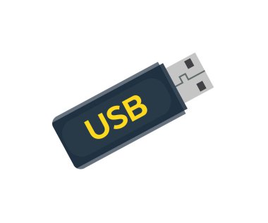 Flash drive usb, Compact data storage device. Memory stick logo design. Personal Information Cyber Security Concept. Usb flash drive and obsolete punched tape, software vector design and illustration.