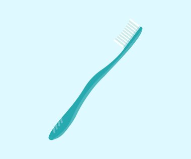 Toothbrush logo design. Toothbrush closeup on white background, health, dentistry concept vector design and illustration.