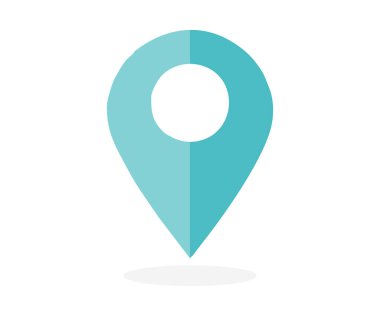 Location pin icon. Map pin place marker. Location icon logo design. Map marker pointer icon set. GPS location symbol vector design and illustration.