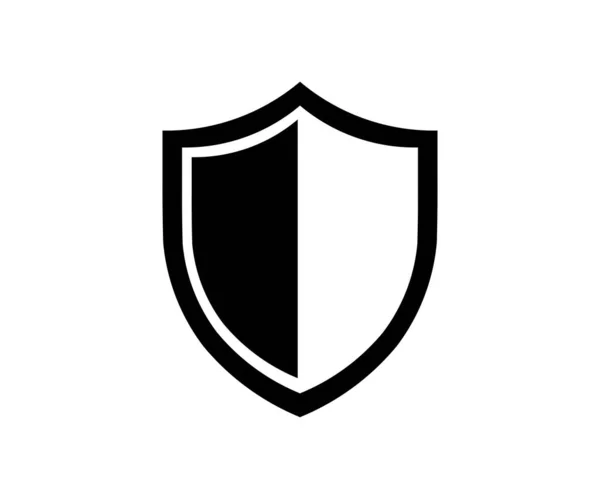 Shield Protect Security Badge Quality Symbol Sign Emblem Logo Design — Archivo Imágenes Vectoriales