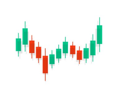 Financial graph trading style, financial investment concept logo design. Market graph or forex trading chart for business and financial concepts, reports and investment vector design and illustration.