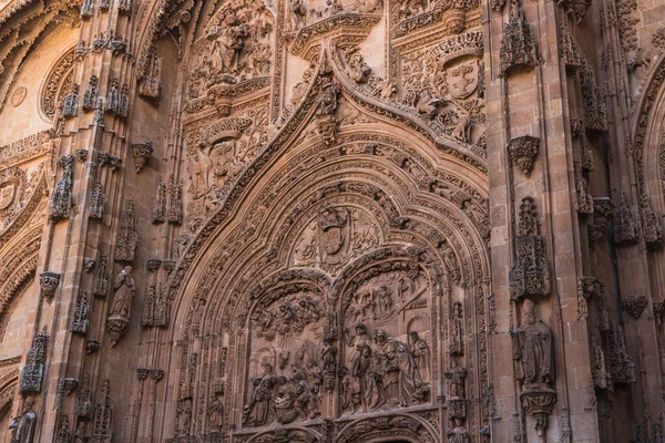 Detalle Del Arco Una Puerta Catedral Salamanca — Foto de Stock