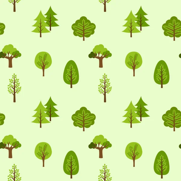 ağaç desensiz arkaplan vektör çizimi