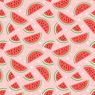 Karpuz Desensiz Arkaplan. Vektör İllüstrasyonu