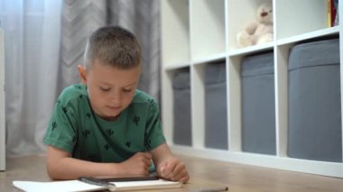 Child watching video on phone