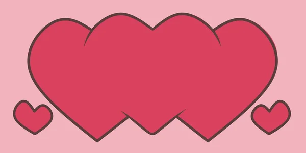 Fondo Del Corazón Para Día San Valentín Amor — Vector de stock