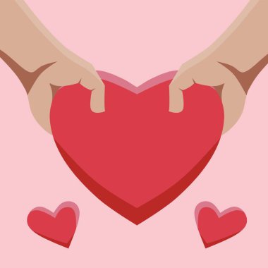 Aşk ikonu. Kalp illüstrasyon işareti. Sevgililer Günü sembolü. romantik logo.