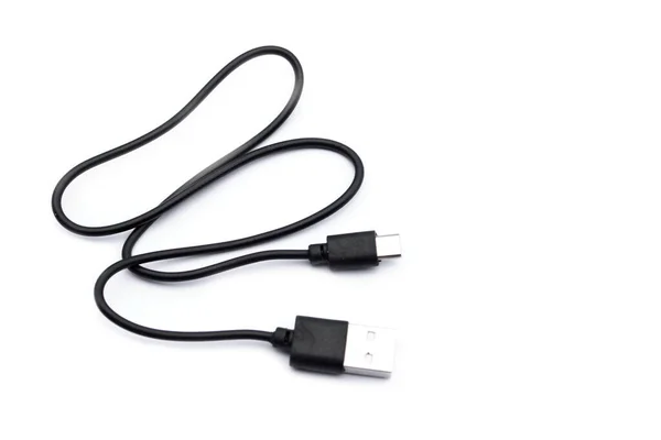 Usb Kabel Konektor Pro Počítač Smartphone Nabíječku Nebo Elektronické Zařízení — Stock fotografie