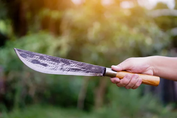 Black Plastic Bags Contain Garbage Hand Holds Food Scraps Throw — ストック写真