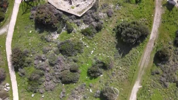 Kourion Limassol Chipre Verão Belas Vistas Mar Mediterrâneo Cidade Antiga — Vídeo de Stock